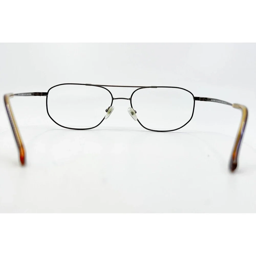 Hilco Eyeglasses Mens Antique Gold SG 601 Z87-2 Aviator Double Bridge 145
